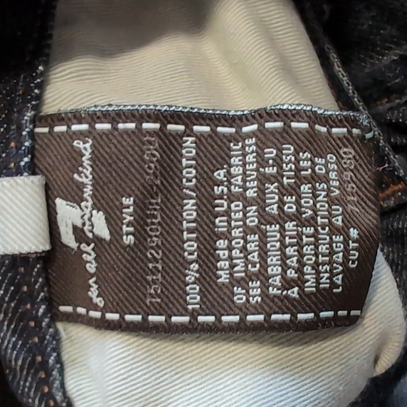 7 For all Mankind Men's Slimmy Jeans Size 36x29 - Picture 6 of 14